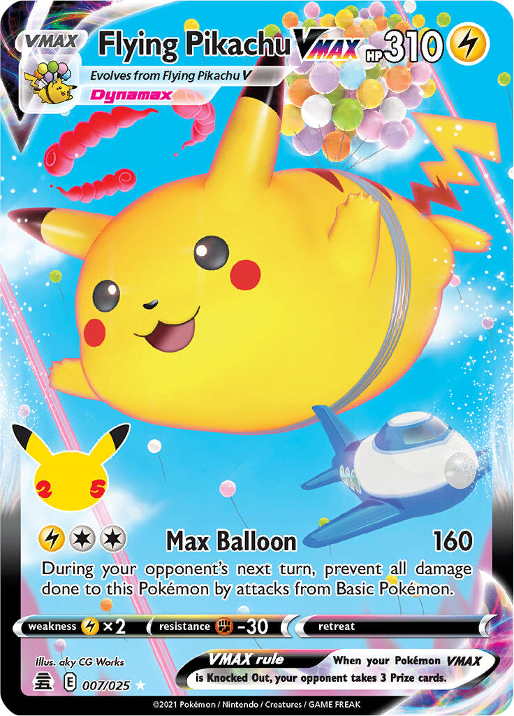Flying Pikachu VMAX (007/025) [Celebrations: 25th Anniversary