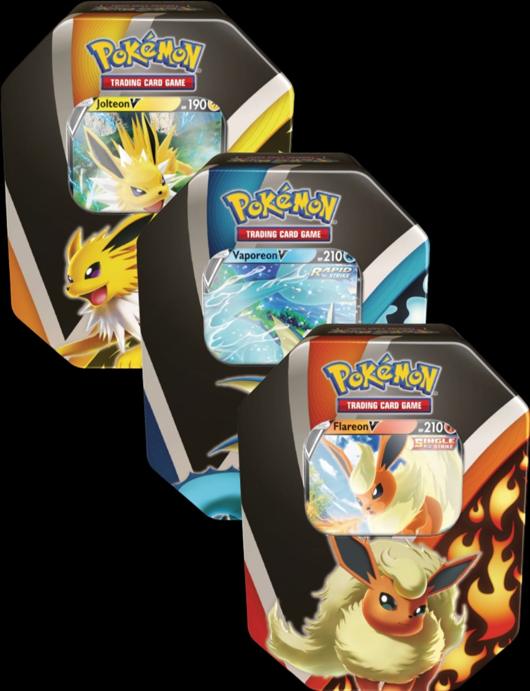 Eevee Eeveelutions Tin (3 pack set) KD Collectibles Ltd Eevee Eeveelutions Tin (3 pack set) KD Collectibles Ltd