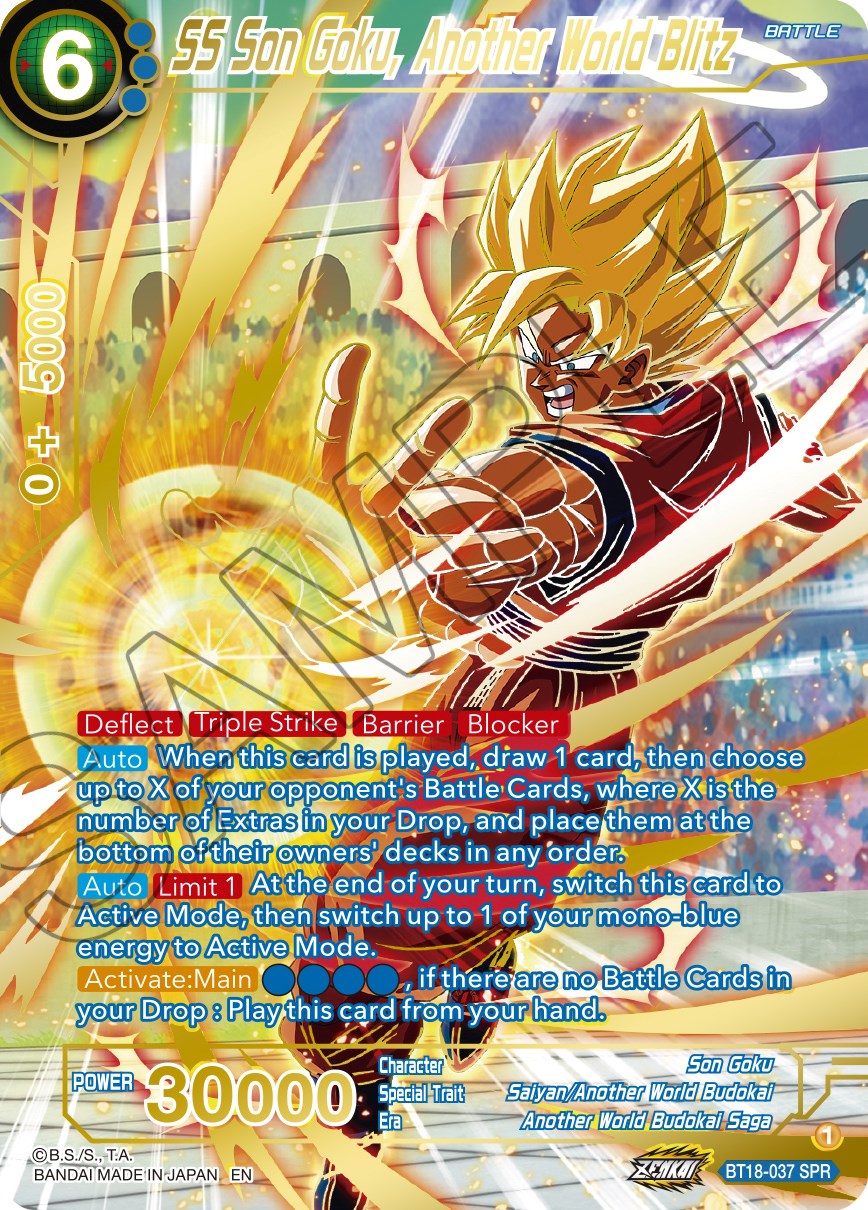 dragon ball super card game deflect SS Son Goku, Another World Blitz (SPR) (BT18-037) [Dawn of the Z-Legen – KD  Collectibles Ltd